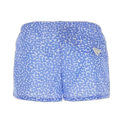 Elastic Waist Printed Swimming Trunks