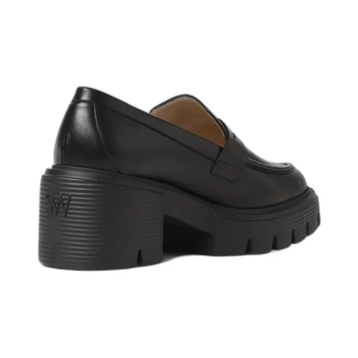 Chunky-Sole Leather Loafers
