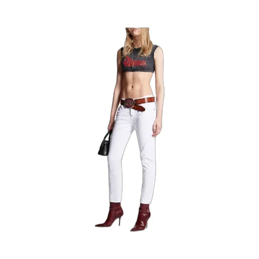 Straight-Leg Cropped Jeans