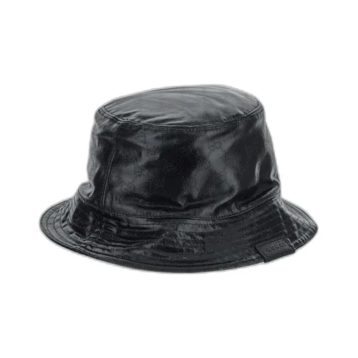 Gucci Gg Monogrammed Leather Bucket Hat