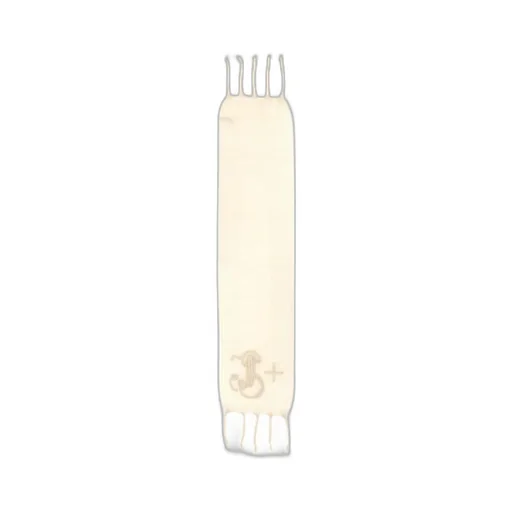 Logo-Embroidered Fringed Scarf
