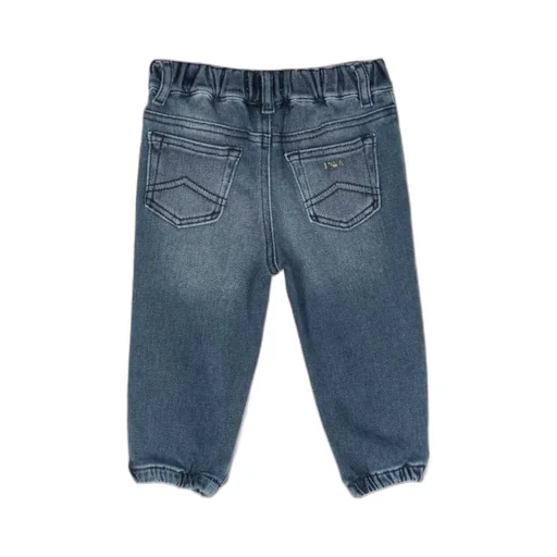 Emporio Armani Kids High Waist Straight Leg Jeans