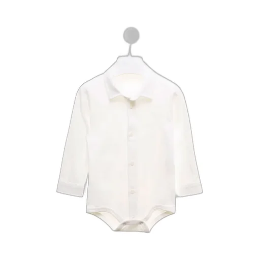 Il Gufo Shirt-Style Bodysuit
