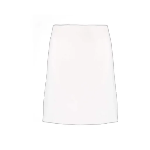 Side-Slit High-Waisted Wool Skirt
