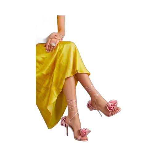 Strap-Up High-Heeled Sandals