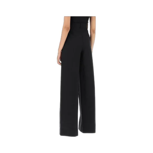 Khaite High-Waisted Wide-Leg Trousers