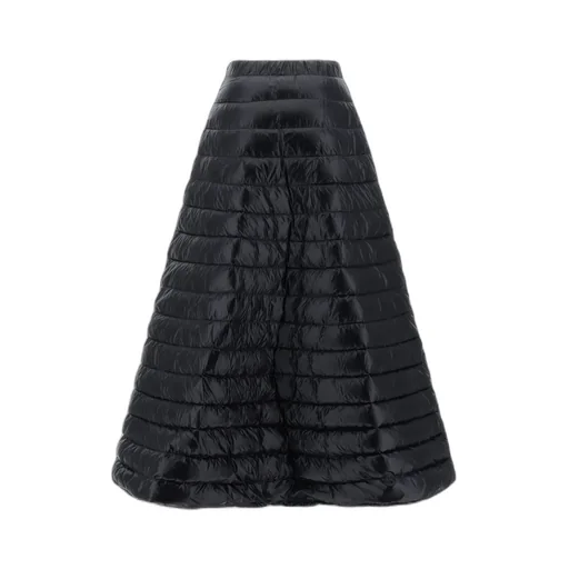 Drawstring Padded Down Maxi Skirt