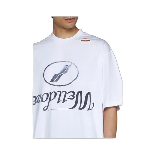 We11Done Logo-Printed Round Neck T-Shirt