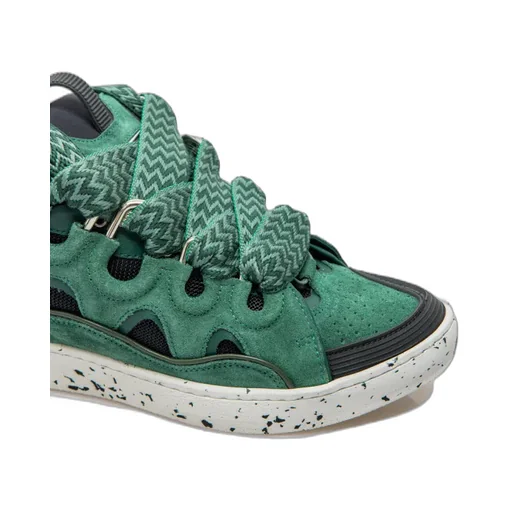 Lanvin Curb Lace-Up Sneakers