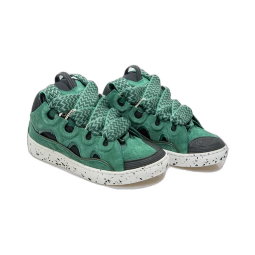 Lanvin Curb Lace-Up Sneakers