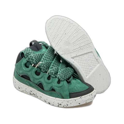 Lanvin Curb Lace-Up Sneakers