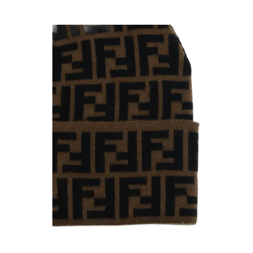 Fendi Logo Intarsia-Knit Beanie