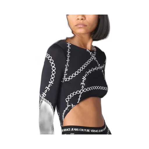 Versace Jeans Couture Necklace Print Long-Sleeved Bodysuit
