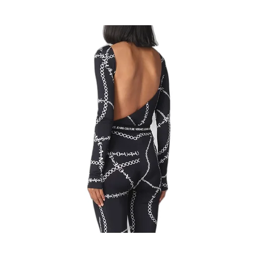 Versace Jeans Couture Necklace Print Long-Sleeved Bodysuit