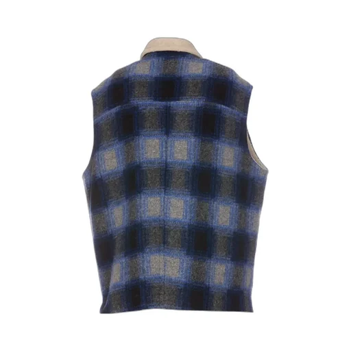 Isabel Marant Plaid-Check Zipped Shearling Gilet
