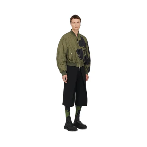 Orchid Quilted Bomber Jacket