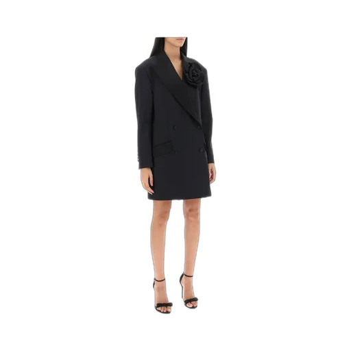 Dolce & Gabbana Floral Patch Straight Hem Blazer