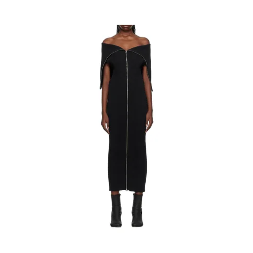 Mm6 Maison Margiela Zip-Up Knitted Dress