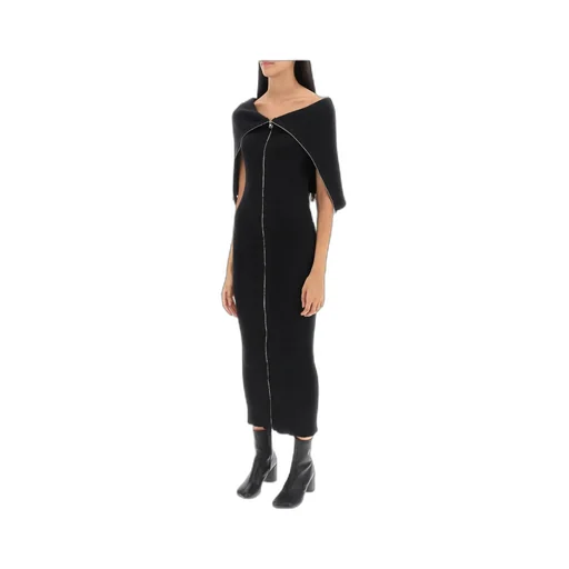 Mm6 Maison Margiela Zip-Up Knitted Dress