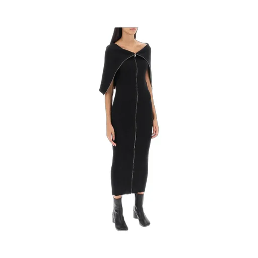 Mm6 Maison Margiela Zip-Up Knitted Dress