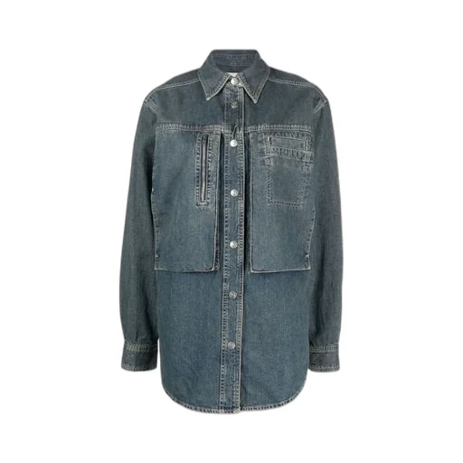 Stonewashed Denim Overshirt