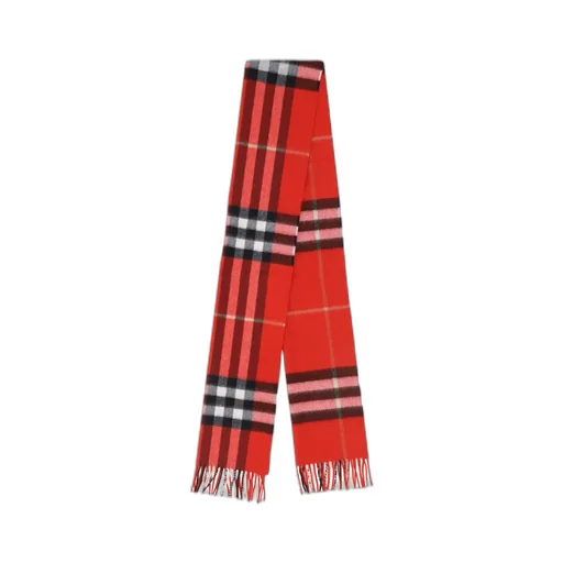 Burberry Checked Fringed Scarf