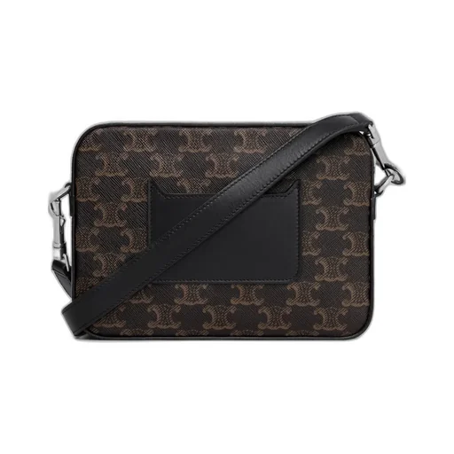 Small Messenger Bag In Triomphe Canvas And Calfskin