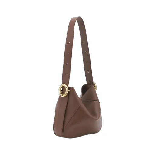 Lanvin Logo Embossed Melodie Hobo Bag