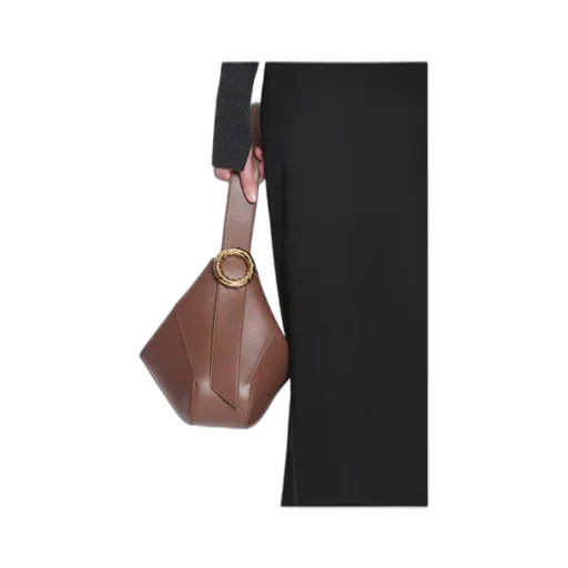 Lanvin Logo Embossed Melodie Hobo Bag