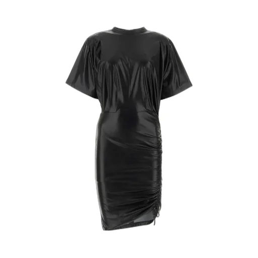 Isabel Marant ÉToile Balesi Short-Sleeved Asymmetric Hem Mini Dress