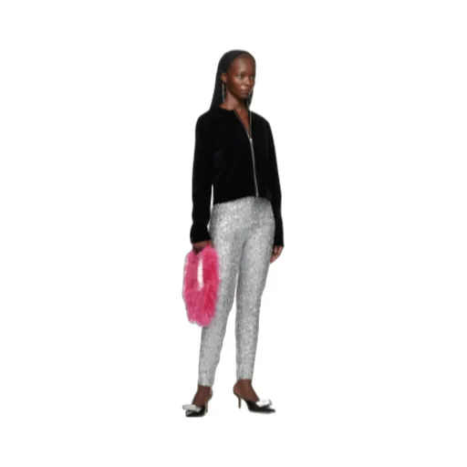 Sequined Elastic Waist Leggings
