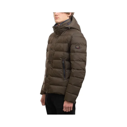 Long-Sleeved Quilted Down Jacket
