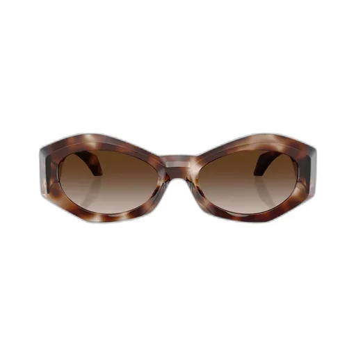 Medusa-Plaque Oval-Frame Sunglasses