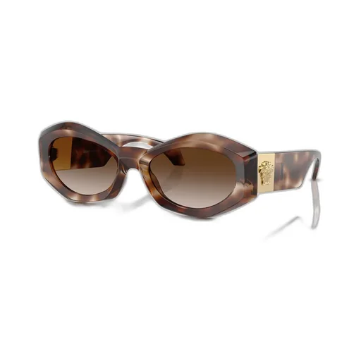 Medusa-Plaque Oval-Frame Sunglasses