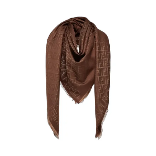 Fendi Ff Jacquard 3D-Effect Shawl