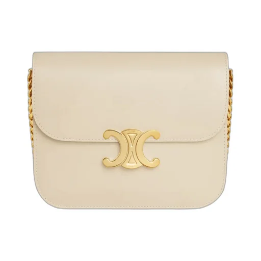 College Triomphe Bag In Shiny Calfskin