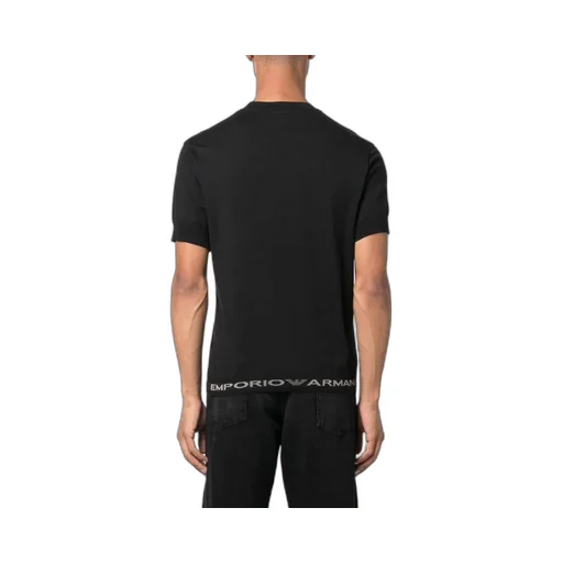 Emporio Armani Logo-Trim Crewneck T-Shirt