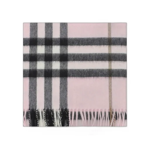 Burberry Checked Fringed-Edge Scarf