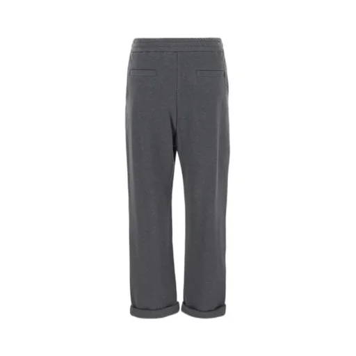 Pleated Cropped Track Pants