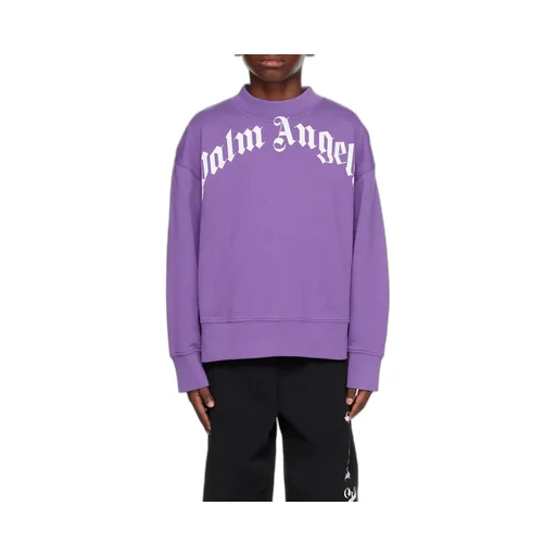 Palm Angels Kids Logo Printed Crewneck Sweatshirt