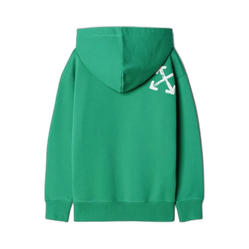 Off-White Kids Logo Printed Long-Sleeved Hoodie