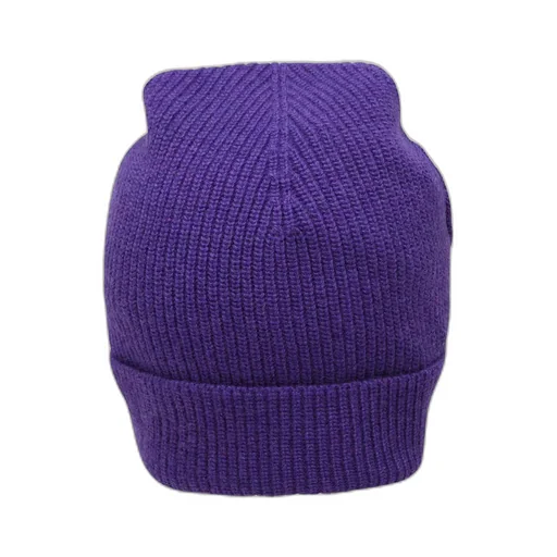 Palm Angels Kids Logo-Embroidered Turn-Up Hem Knitted Beanie