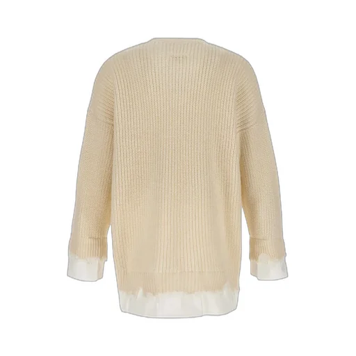Mm6 Maison Margiela Distressed Knitted Jumper
