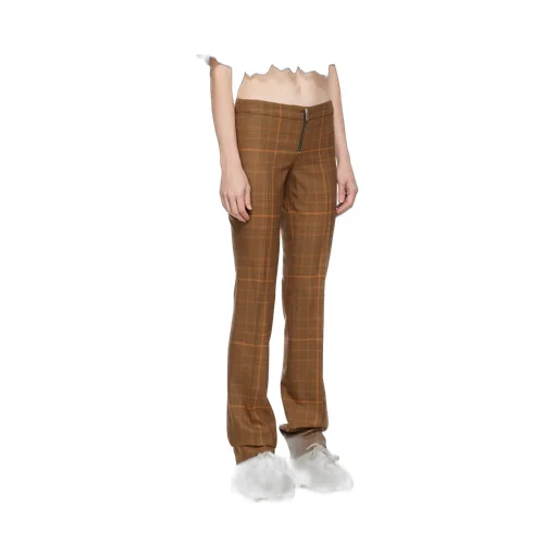 Stella Mccartney Prince-Of-Wales Mid Rise Trousers