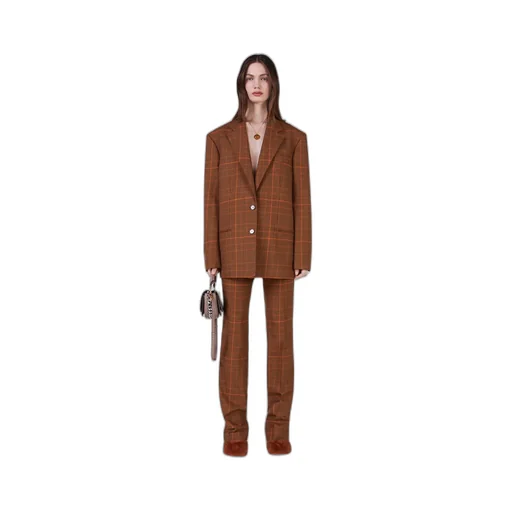 Stella Mccartney Prince-Of-Wales Mid Rise Trousers