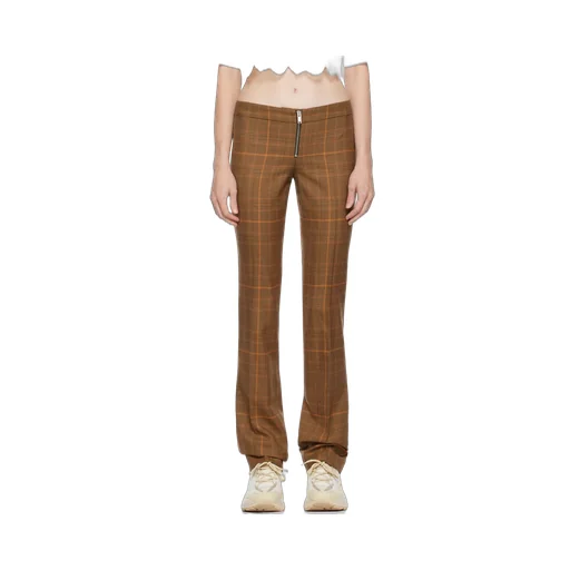 Stella Mccartney Prince-Of-Wales Mid Rise Trousers