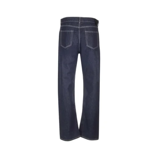 Off-White Mid-Rise Straight-Leg Jeans
