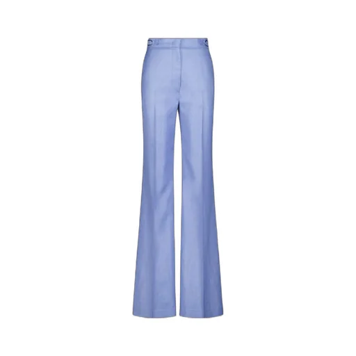 High-Waist Flared Trousers
