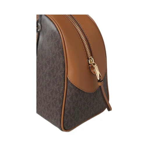 Logo Zipper Shoulder Bag