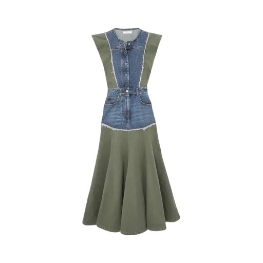 Stitched Mid-Length Dress